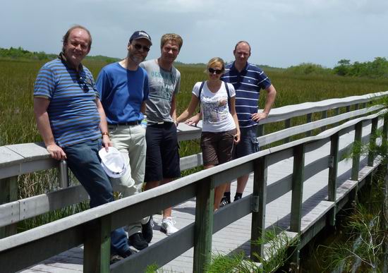 Bergisch-Siegener-Forschungsteam bei einer Exkursion in den tropischen Everglades-Nationalpark