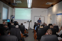 Dipl.-Ing. (FH) Ralf Schick (BGHW) bei seiner Präsentation in Wuppertal (Foto: ASER, Wuppertal).