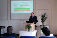 Prof. Dr.-Ing. habil. André Klußmann am 9. Mai 2019 bei seiner Antrittsvorlesung in der HAW Hamburg (Foto: ASER, Wuppertal).