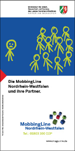 Broschüre: Die MobbingLine Nordrhein-Westfalen und ihre Partner
