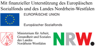 Mit finanzieller Unterstützung des Europäischen Sozialfonds und des Landes Nordrhein-Westfalen